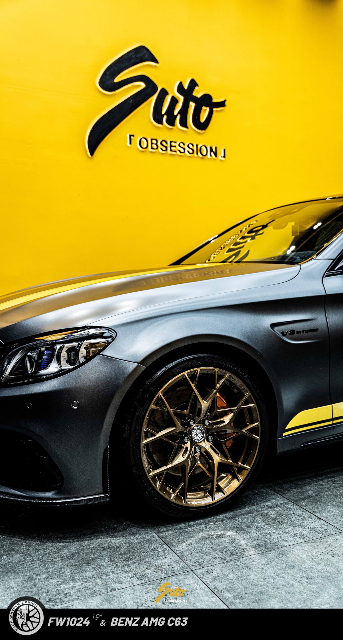 FACEWHEELS FW1024 × MERCEDES-AMG C63 (W205)